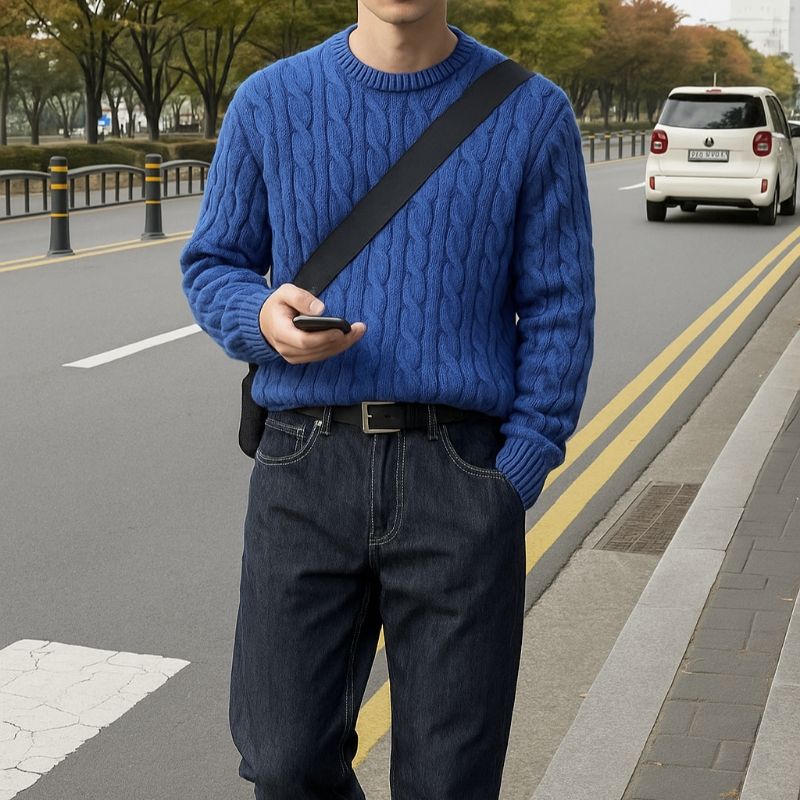 KNIT SWEATER 3D CABLE, foto 2