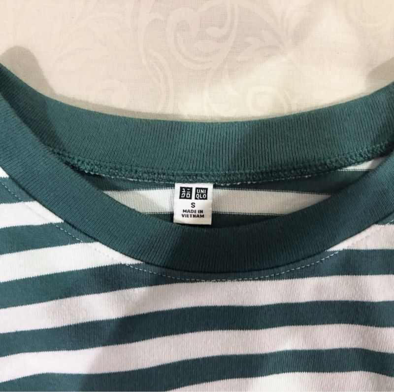 [Uniqlo] Green Stripes Shirt, foto 2