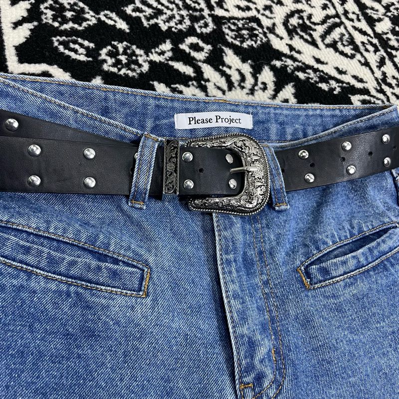 UNIQUE TWO COLLOR CARPENTER BLUE JEANS, foto 6