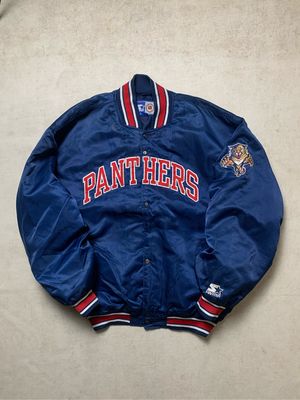Vtg Starterr NHL Panthers Embroidery Satin Varsity Jacket