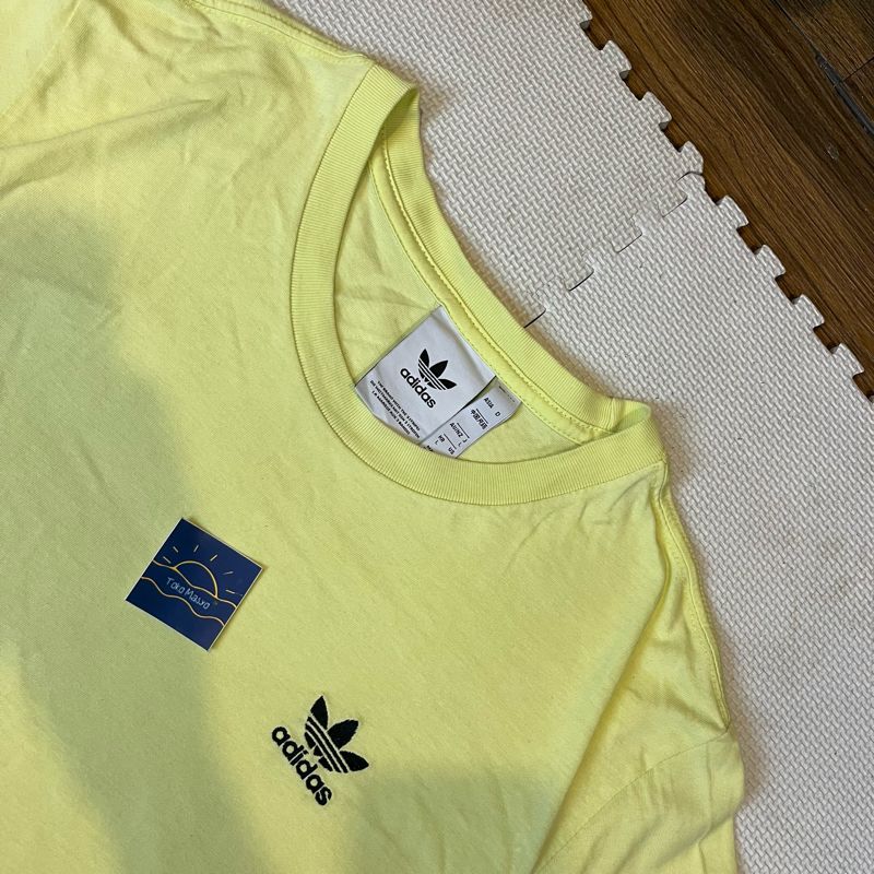 Adidas Trefoil Essentials T-Shirt Yellow Soft, foto 5