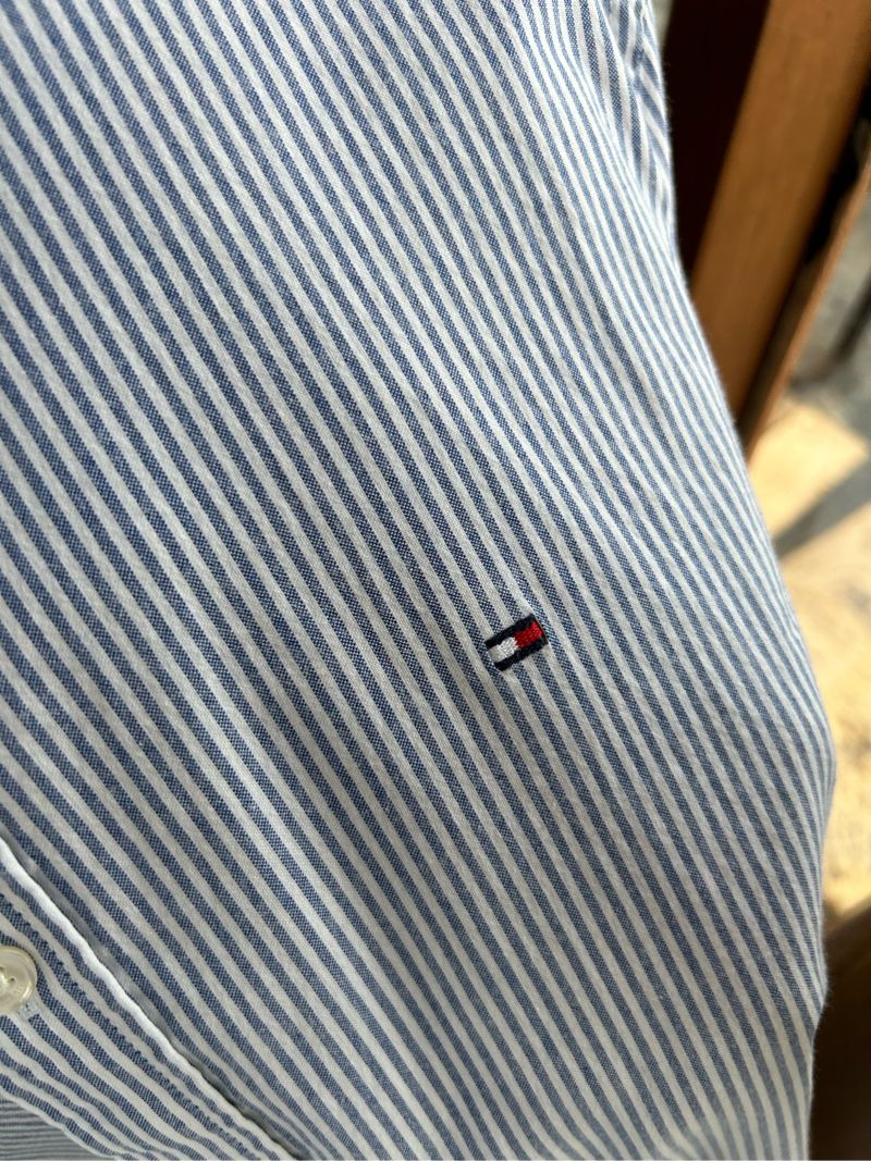 Kemeja Tommy Hilfiger Stripe Second Original, foto 3