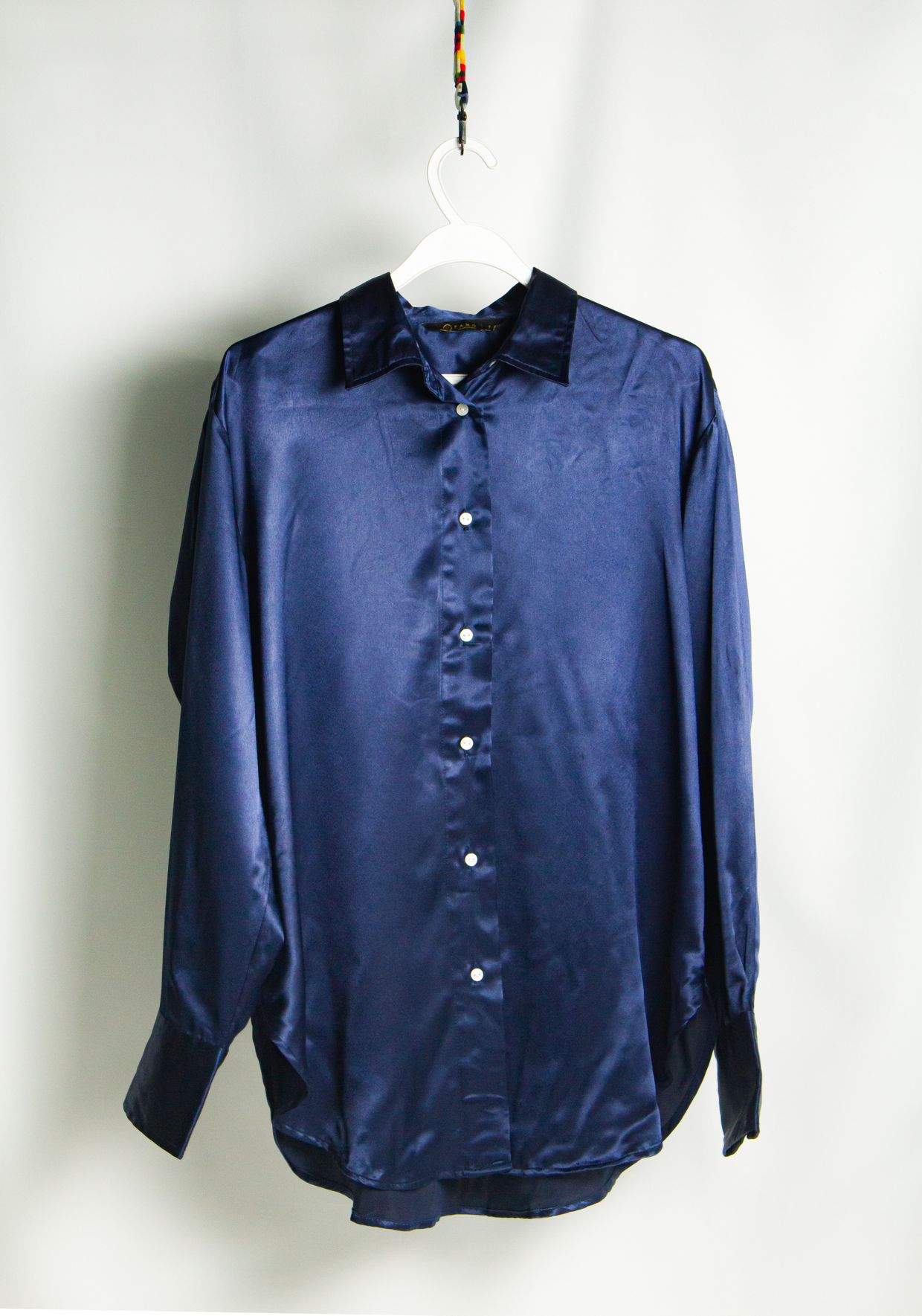 Greenlight Luxury Minimalist Shirt Wanita navy