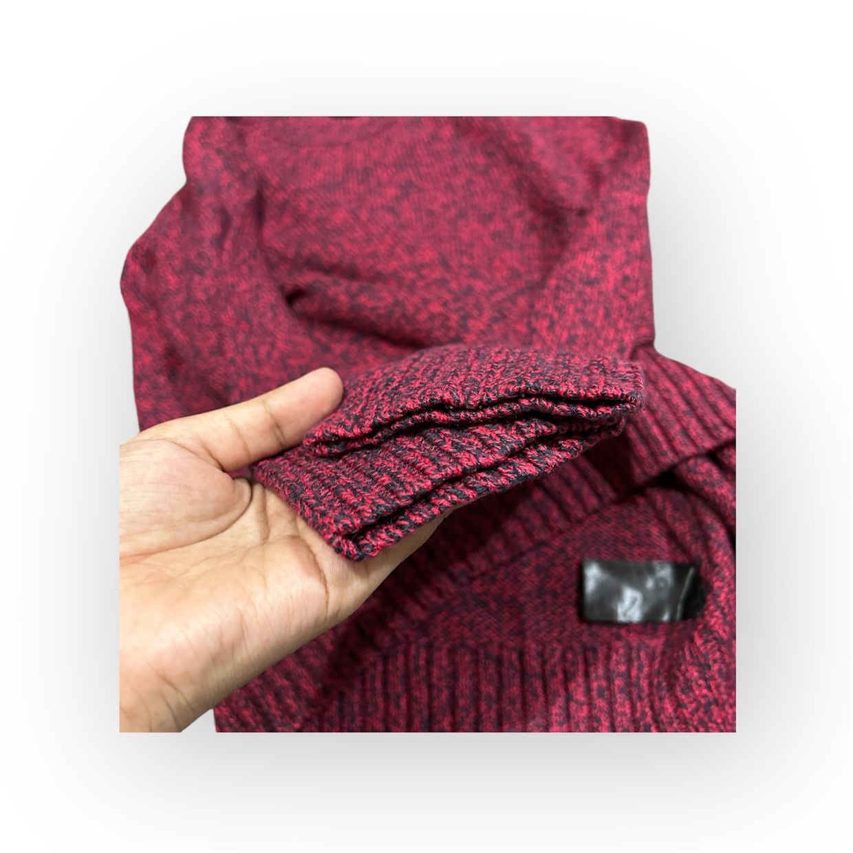 H&M Casual Sweater Pria burgundy, foto 5