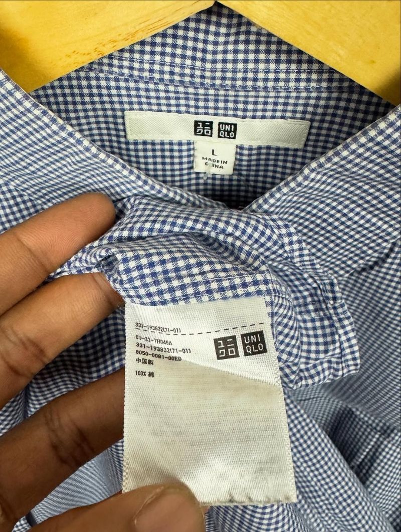 uniqlo gingham shirts #JLSH393, foto 3