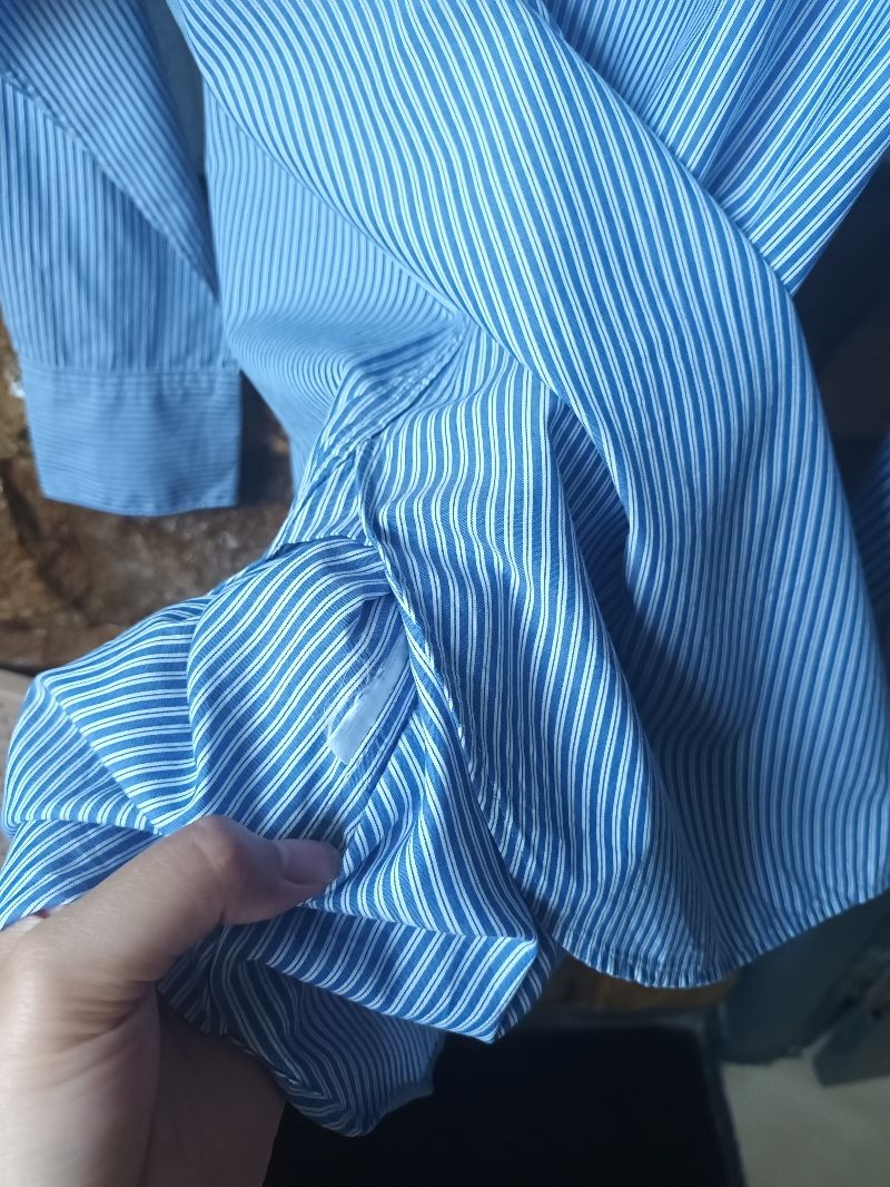 Kemeja salur uniqlo, foto 4