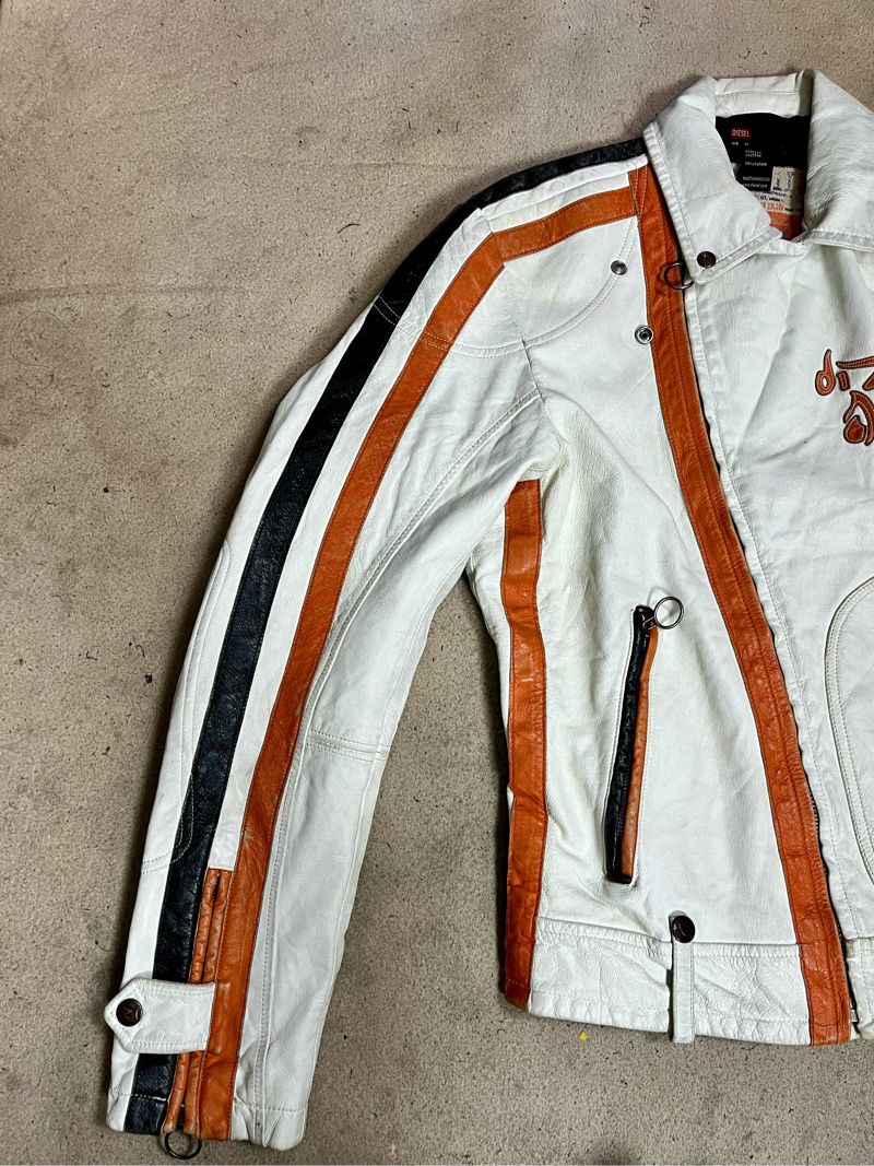 DIESEL Leather jacket, foto 2