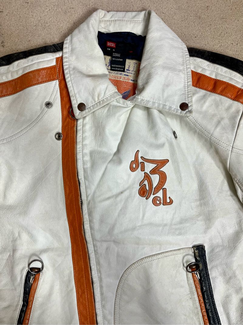 DIESEL Leather jacket, foto 6