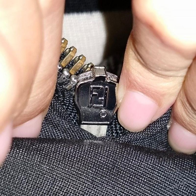 Fendi Backpack Dotcom Ransel Black hitam, foto 4