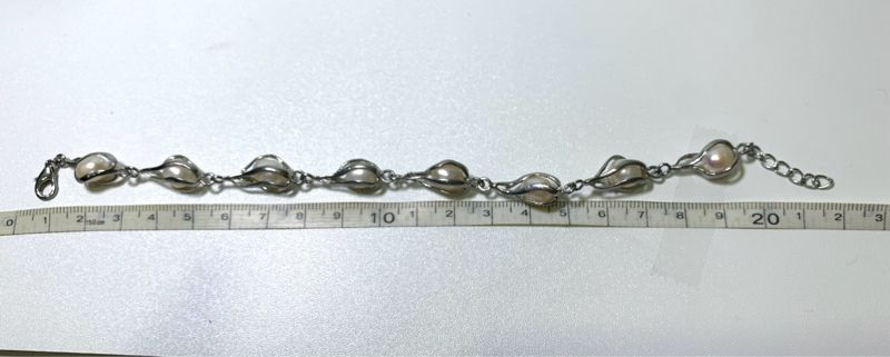 [PRELOVED] Gelang Pearly-Silver, foto 2