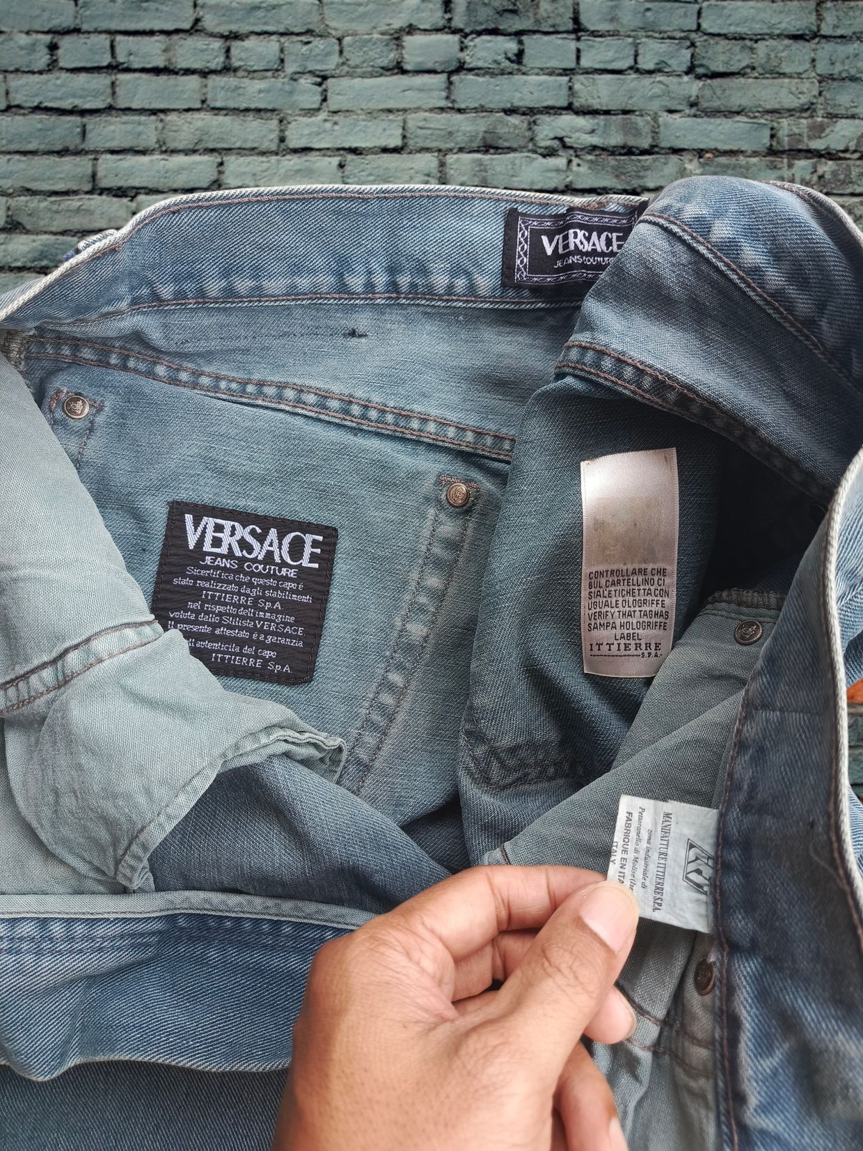 Versace Casual Jeans Pria gray, foto 5