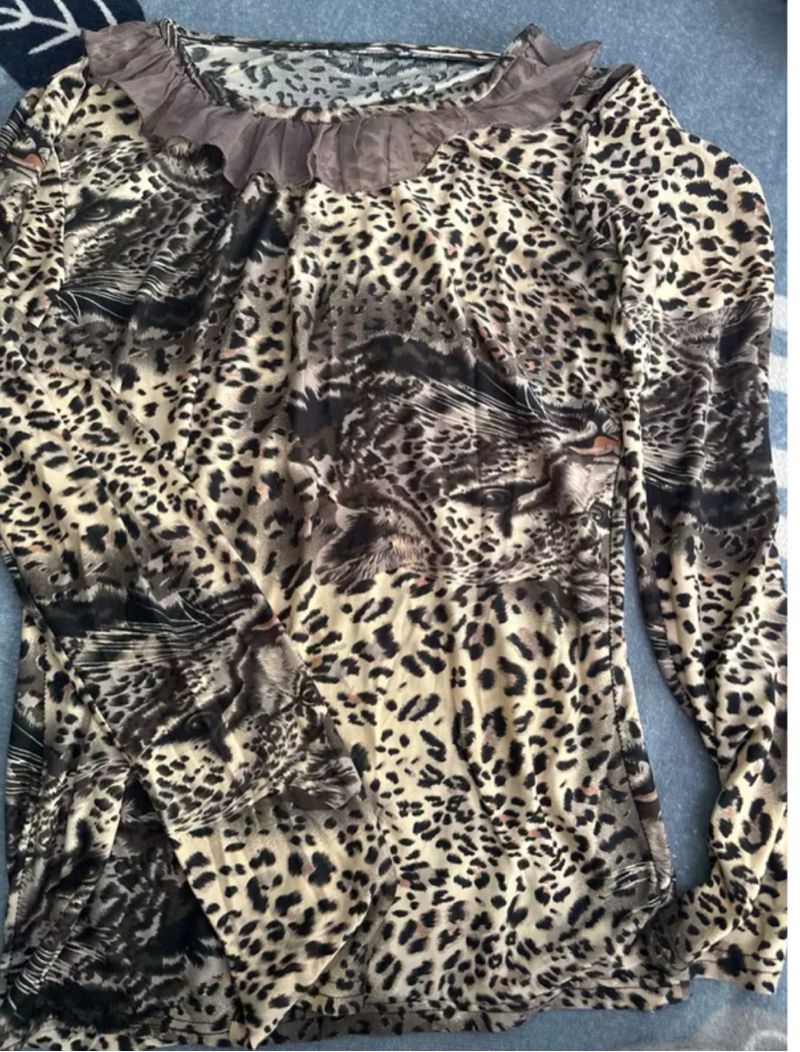 Atasan Leopard Press Body / Slim Fit, foto 3
