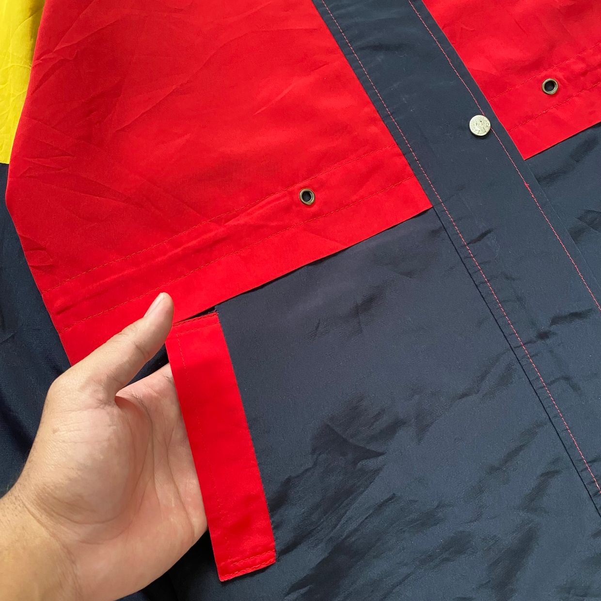Casual Parka Pria red black yellow, foto 4