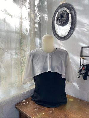 Blouse kombinasi mewah fit body