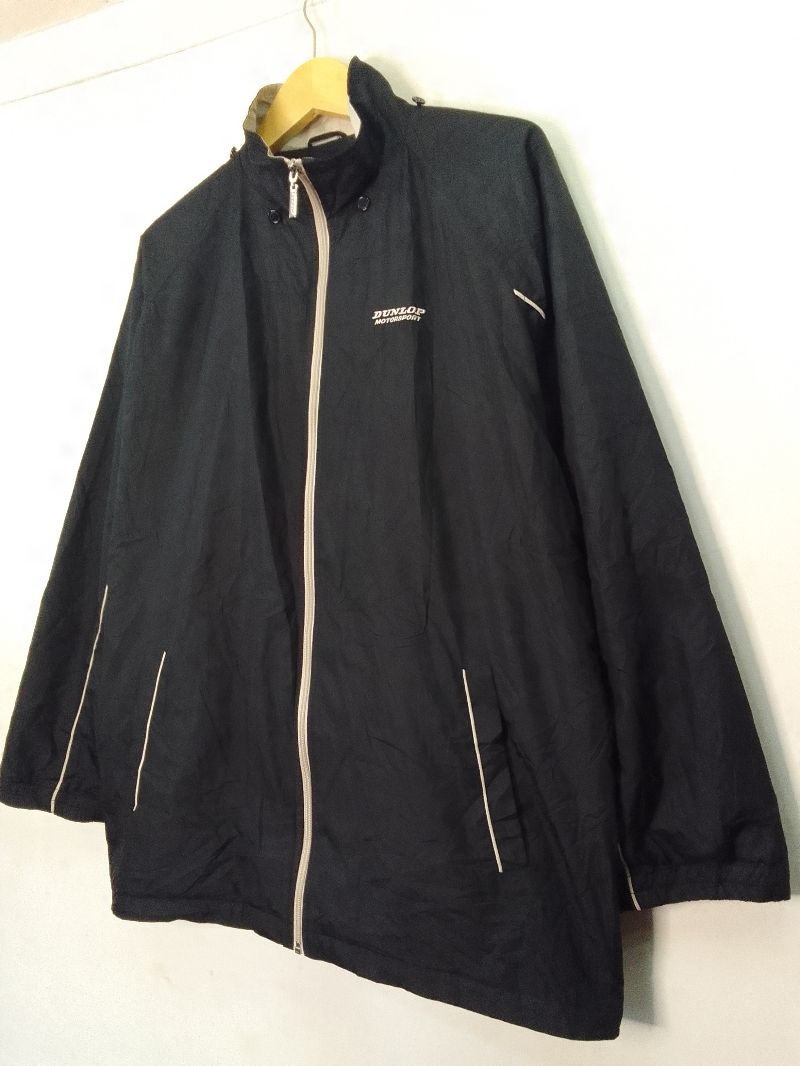 Jaket parasut tipis dunlop hitam, foto 6