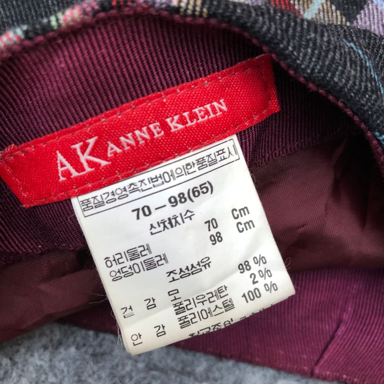 Anne klein tartan midi skirts Lingkar, foto 5