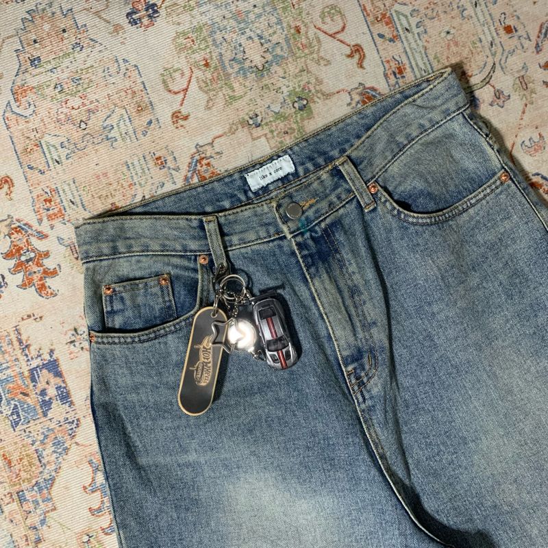 Baggy pants blue wash retro, foto 2