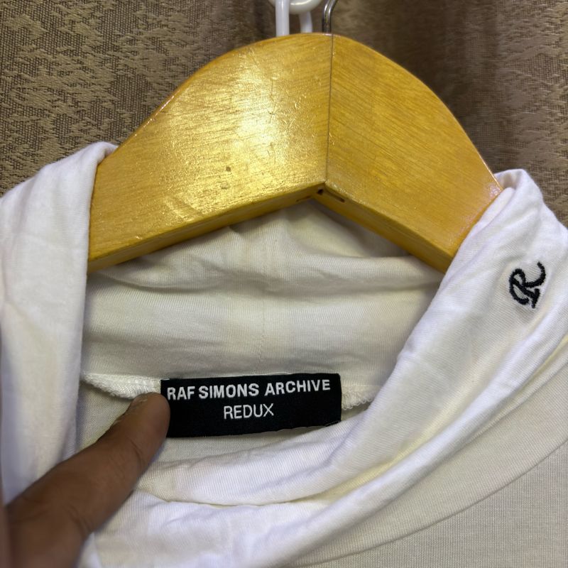 Raf Simons Luxury Casual Sweatshirt Pria white, foto 4