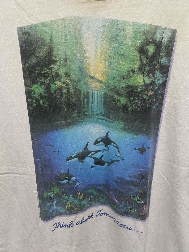 kaos Think About Tomorrow – Orca Ocean Graphic, foto 2