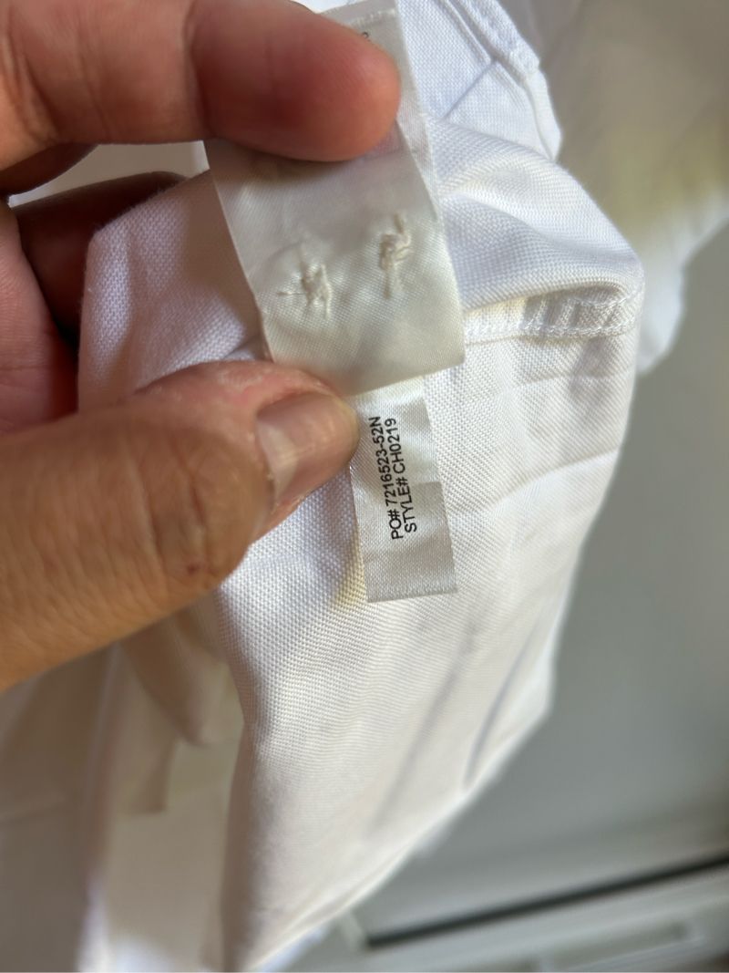 Kemeja Lacoste Oxford Putih, foto 6