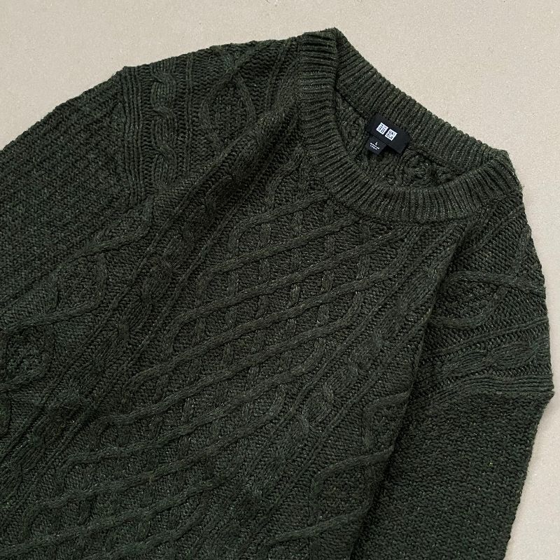 Cable knitwear green, foto 2