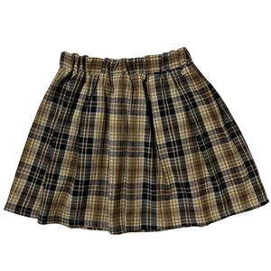shein plaid skirt
