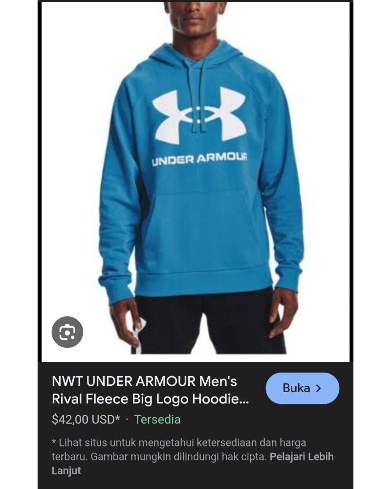 Hoodie UNDER ARMOUR big logo original, foto 2