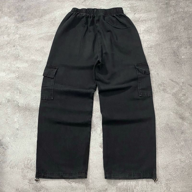 Baggy Cargo jeans black washed, foto 9