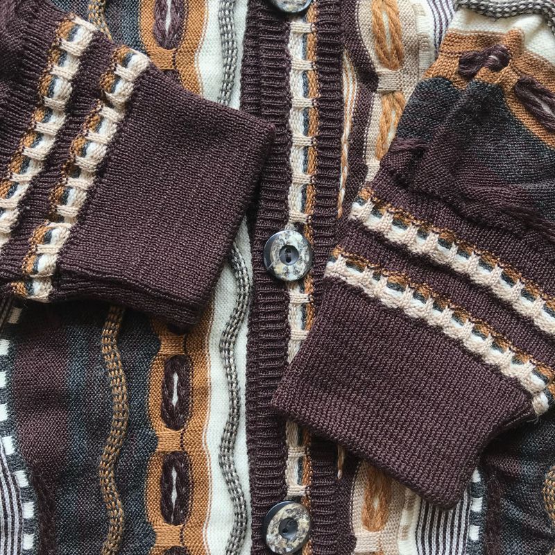 Vintage Cardigan Pattern Coogi Style, foto 7