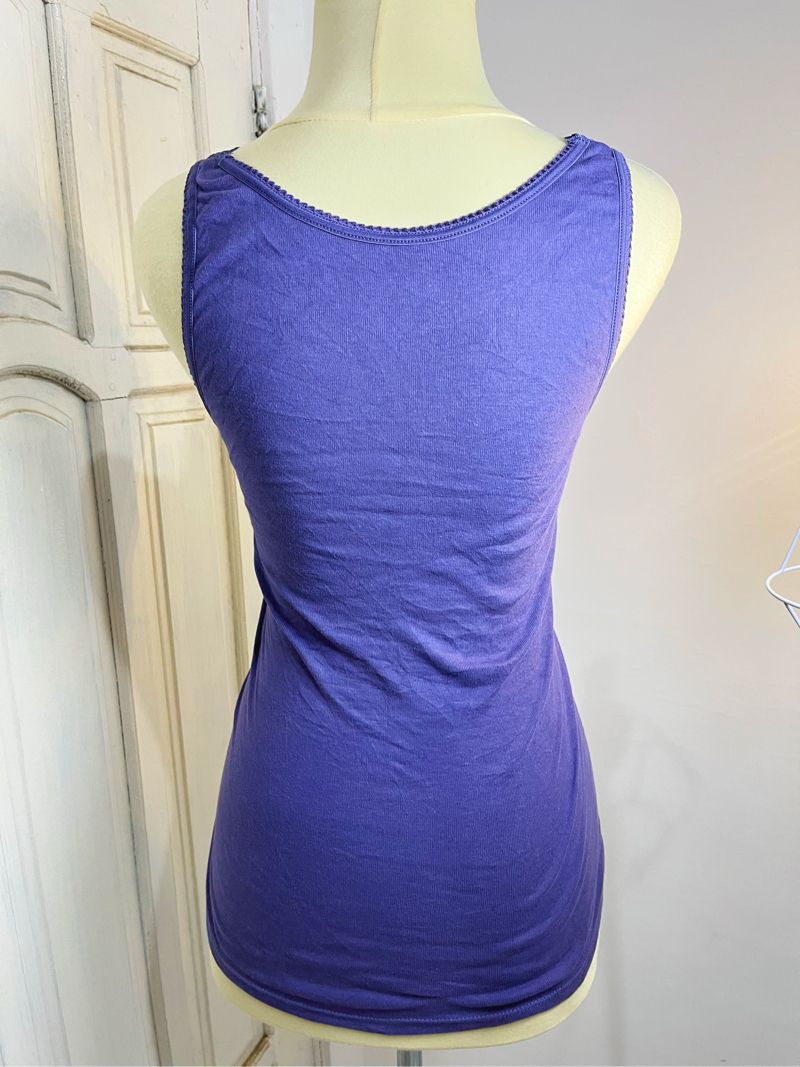 Navy Lace V Neck Tanktop, foto 4