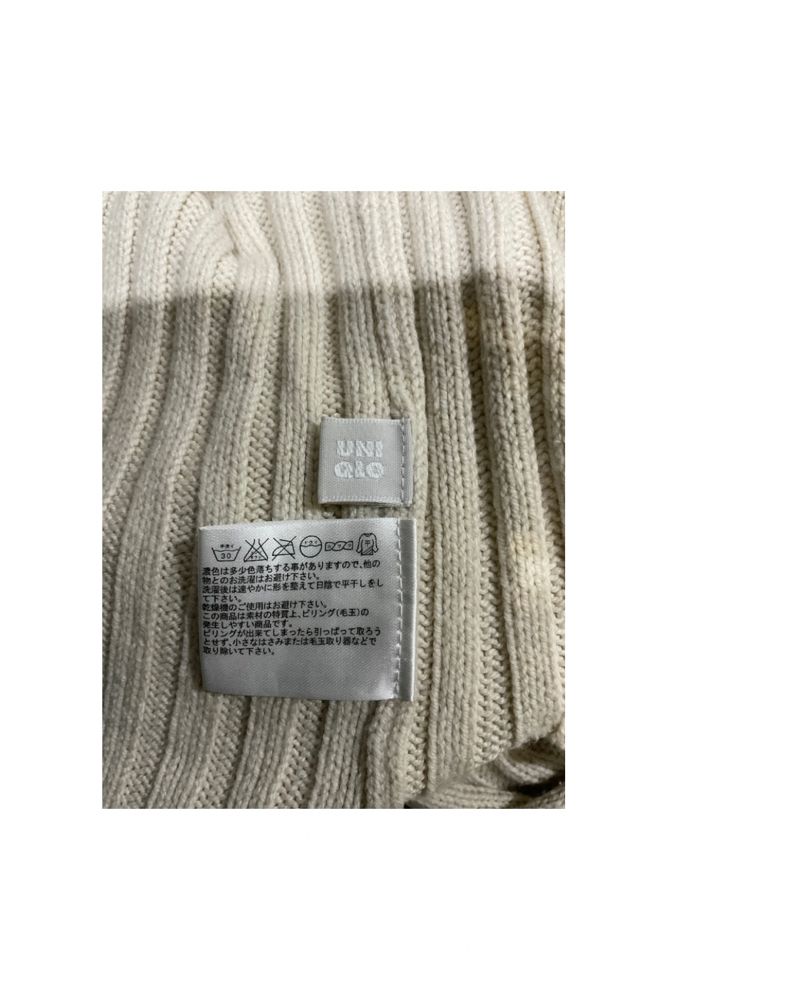 Uniqlo – Ribbed Half-Zip Knit Sweater (Beige), foto 5