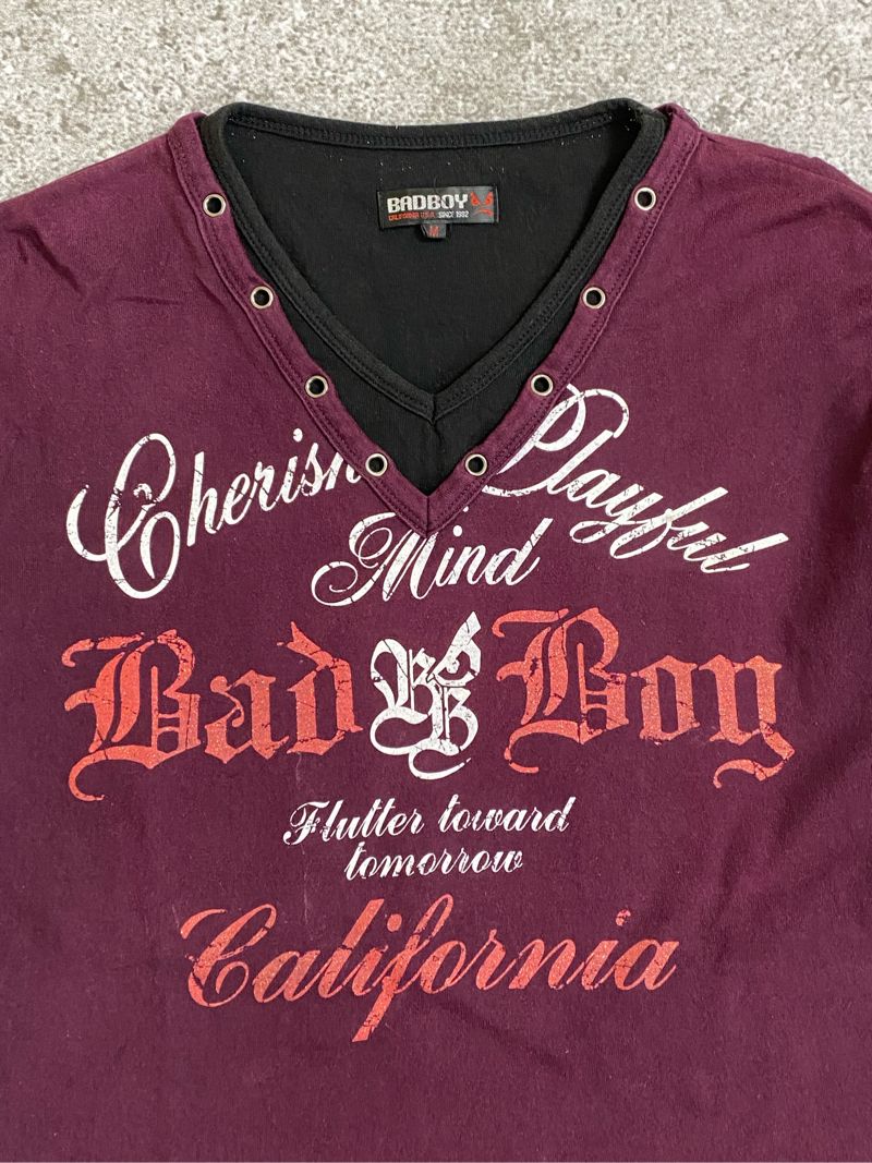 Badboy poem graphic double layered longsleeve, foto 3