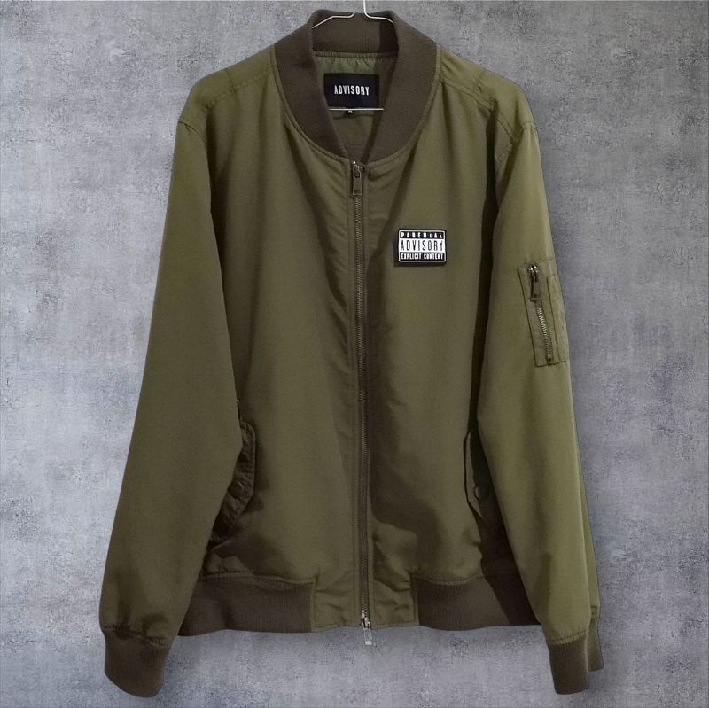 JAKET BOMBER ADVISORY PATCH GREEN ARMY GOLDEN SIZE, foto 2