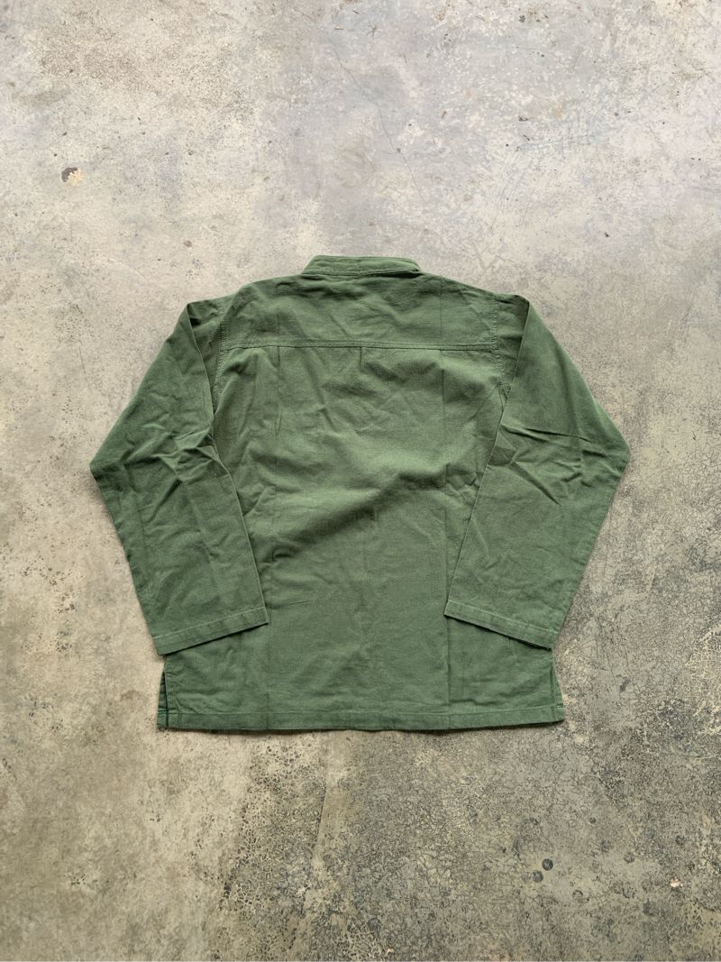 Green Hippie Style Pullover Long Sleeve Shirt, foto 5