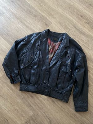 VINTAGE BOMBER LEATHER JAKET | CASUAL | BIKER