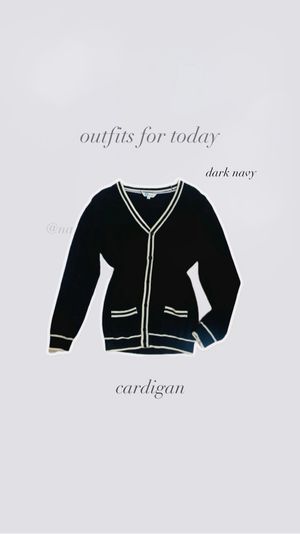 Korean Cardigans - Dark Academia Navy (015)