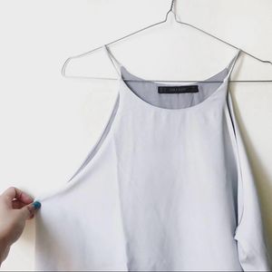 Zara Basic Tank Top Light Grey