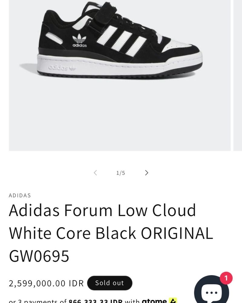 Adidas Forum Low Cloud White Core Black PANDA, foto 2