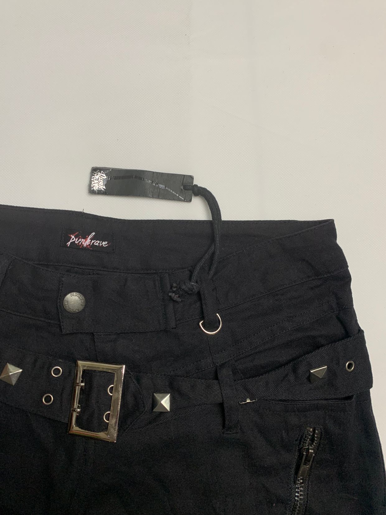 Punk rave bondage pants with tag, foto 3