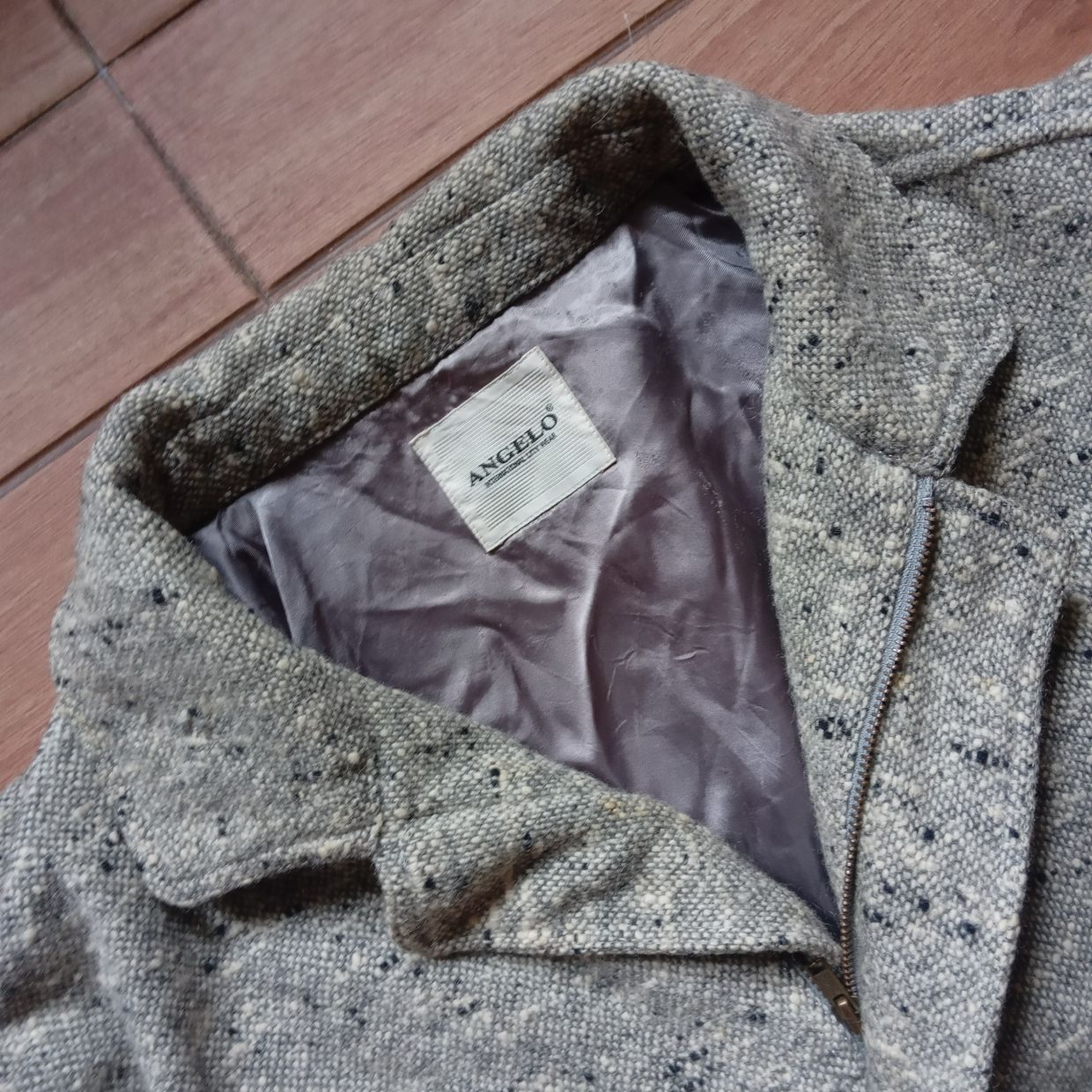 Vintage Bomber jacket Pria gray, foto 3