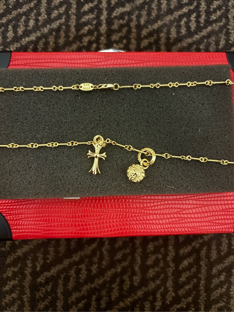 Chrome hearts necklace cross with pendant, foto 2