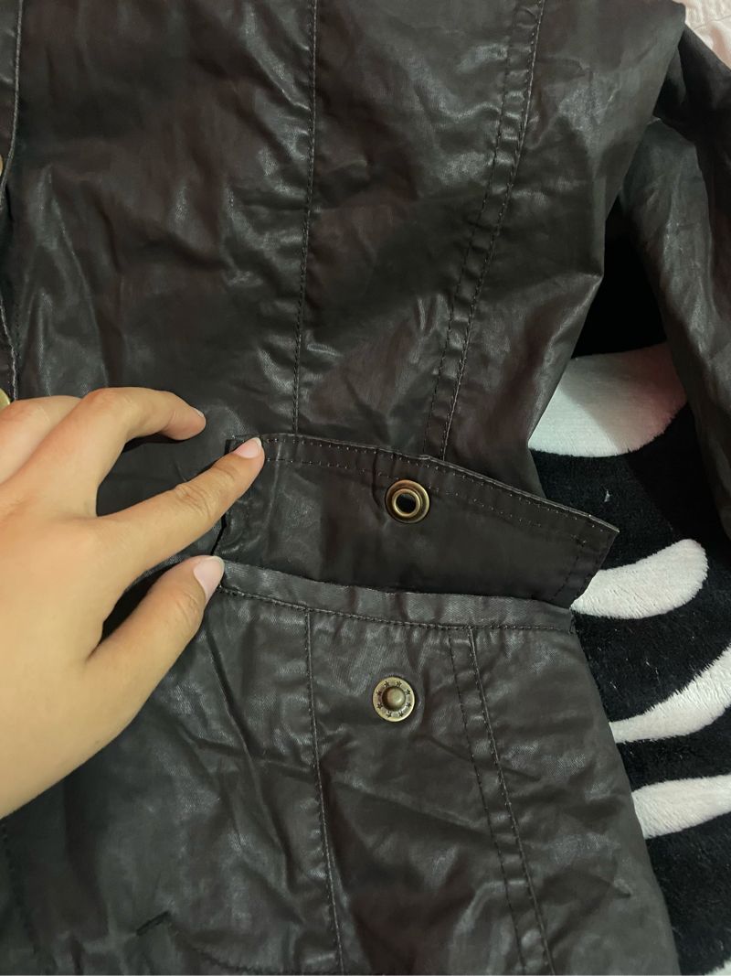Mango Women Leather Jacket Sherpa, foto 6