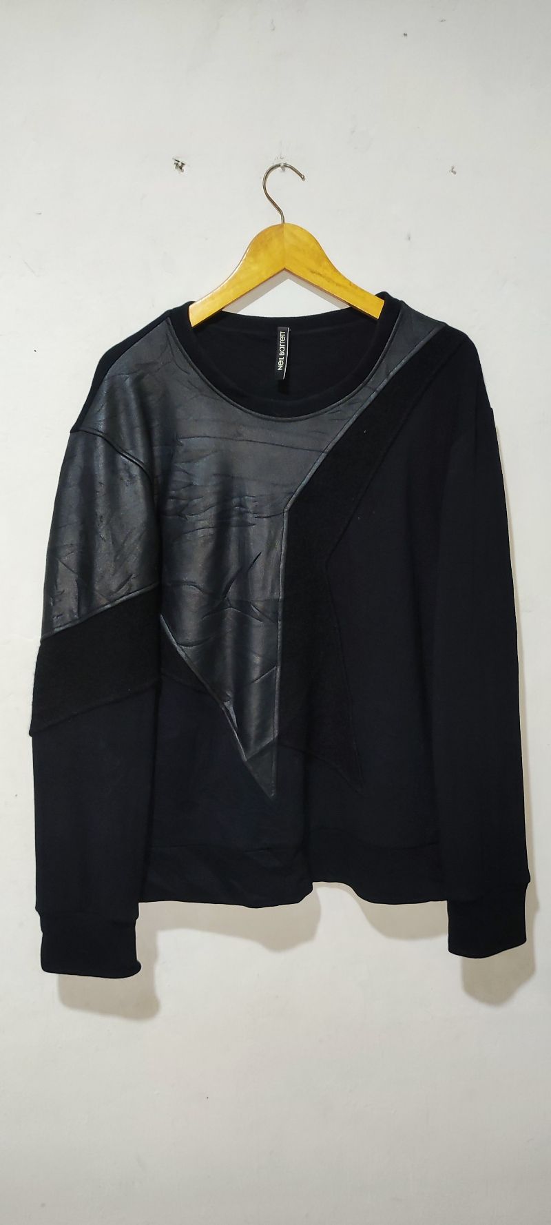 Neil barrett Neoprene Leather patch Sweatshirts, foto 2