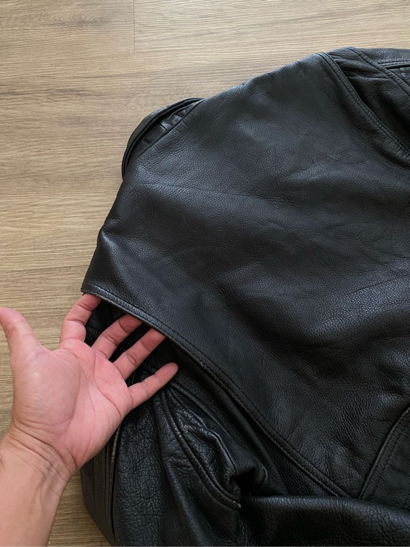 BOMBER FLIGHT LEATHER JACKET | OUTER | RAIDERS | CASUAL, foto 9