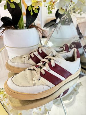 BALLY Henson White Leather Low-top Sneakers