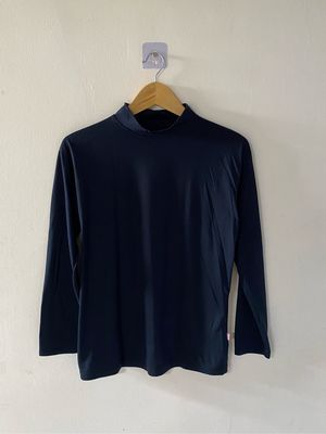 Turtleneck inner hitam reguler