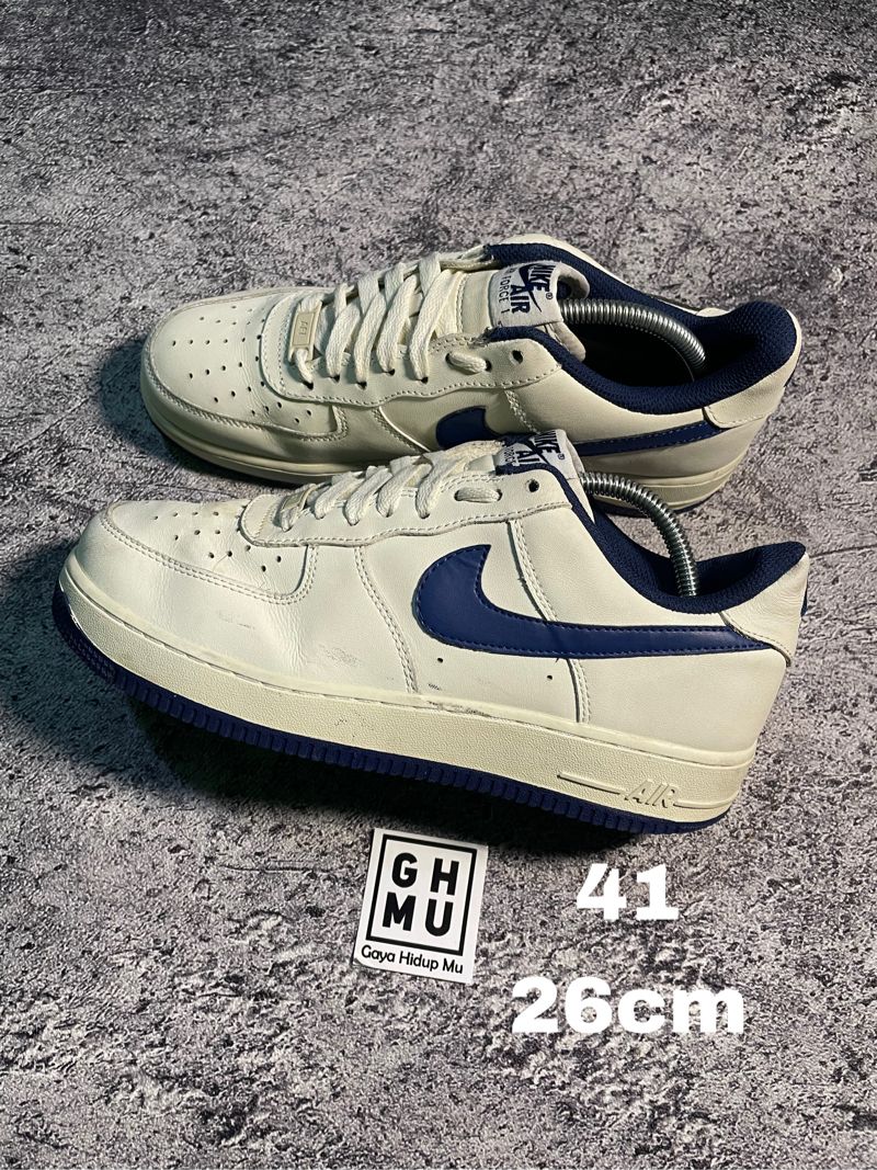 Nike Air Force Low White Blue Preloved