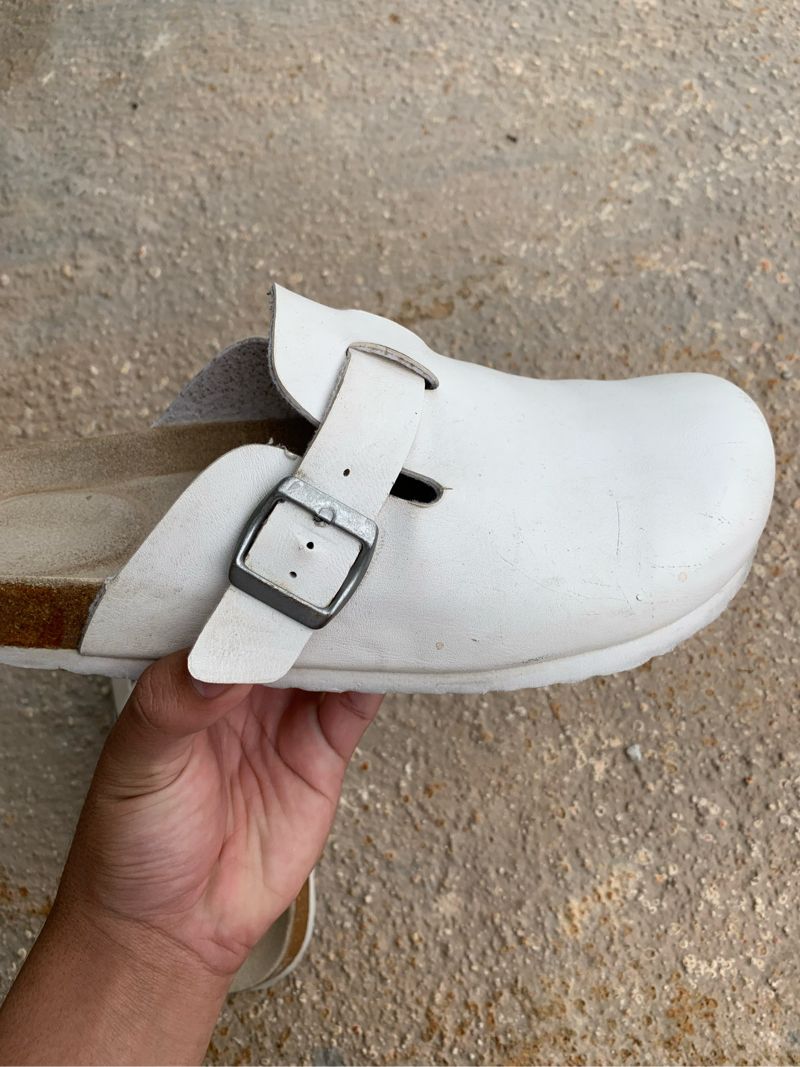 Bata Boston Style White Leather Sandals, foto 5