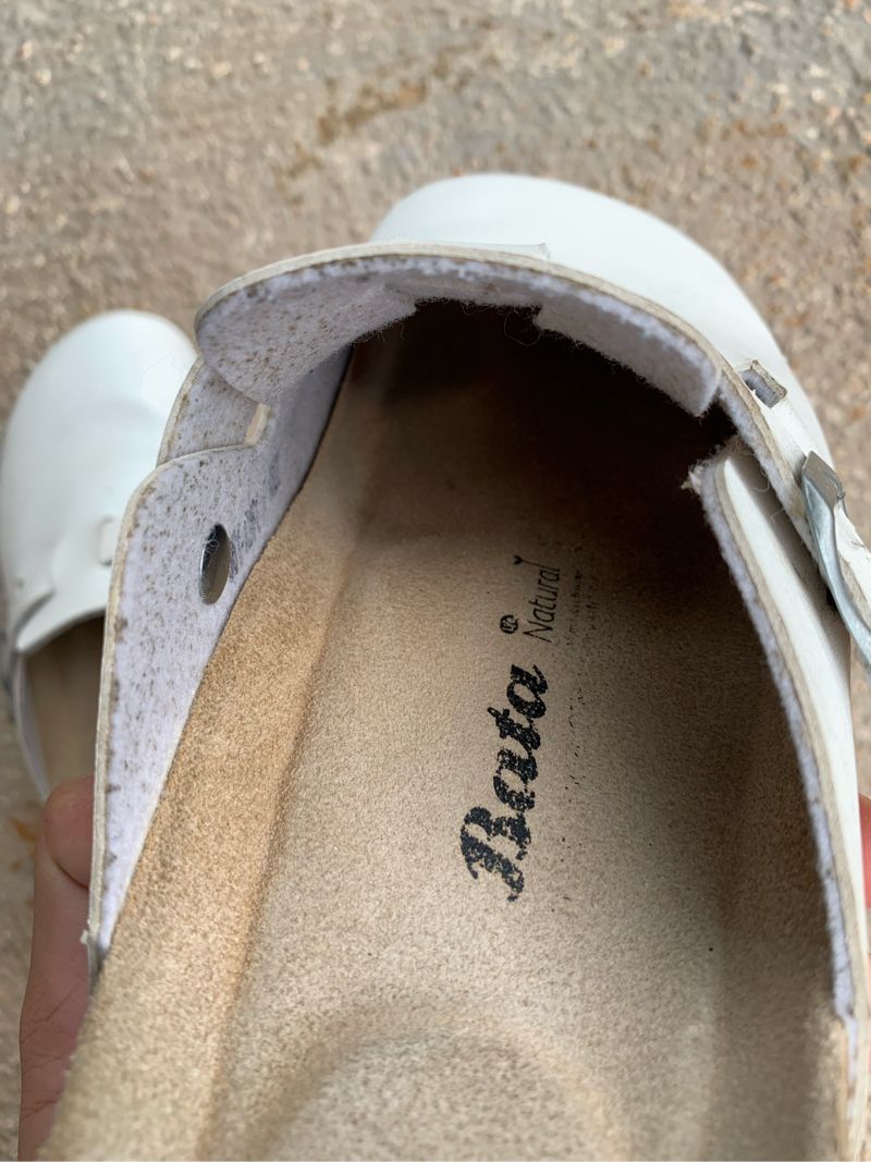Bata Boston Style White Leather Sandals, foto 6