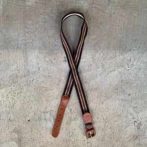 Vintage leather Belt franck michel Italy